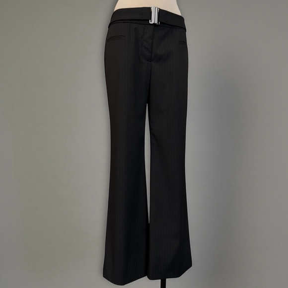 🎉SALE Reformation x Camille Rowe Cherie Low Rise Wide Leg Belted Pants Black - Picture 4 of 6